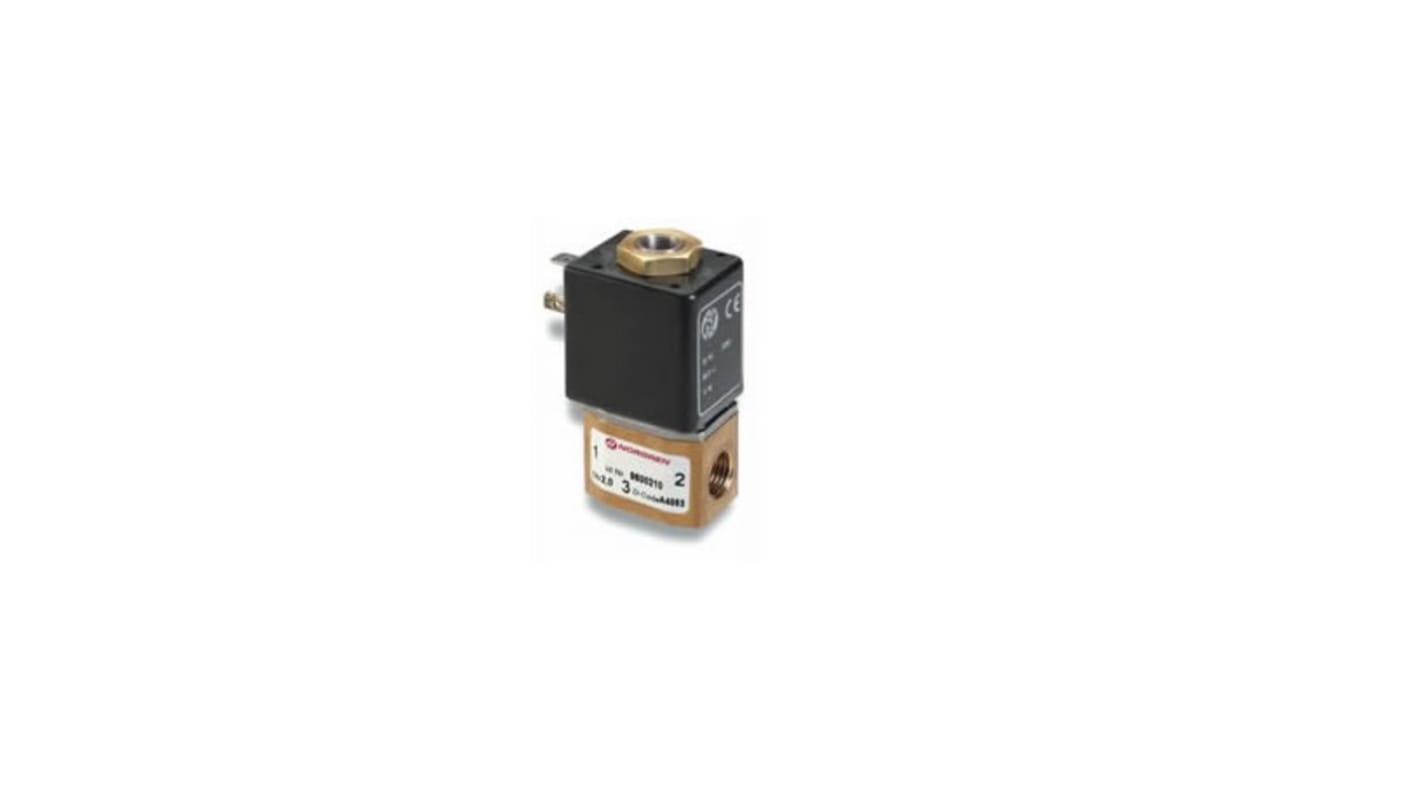 Válvula de solenoide Norgren, Serie 96000, Rosca G 1/4, Función NO, Solenoide