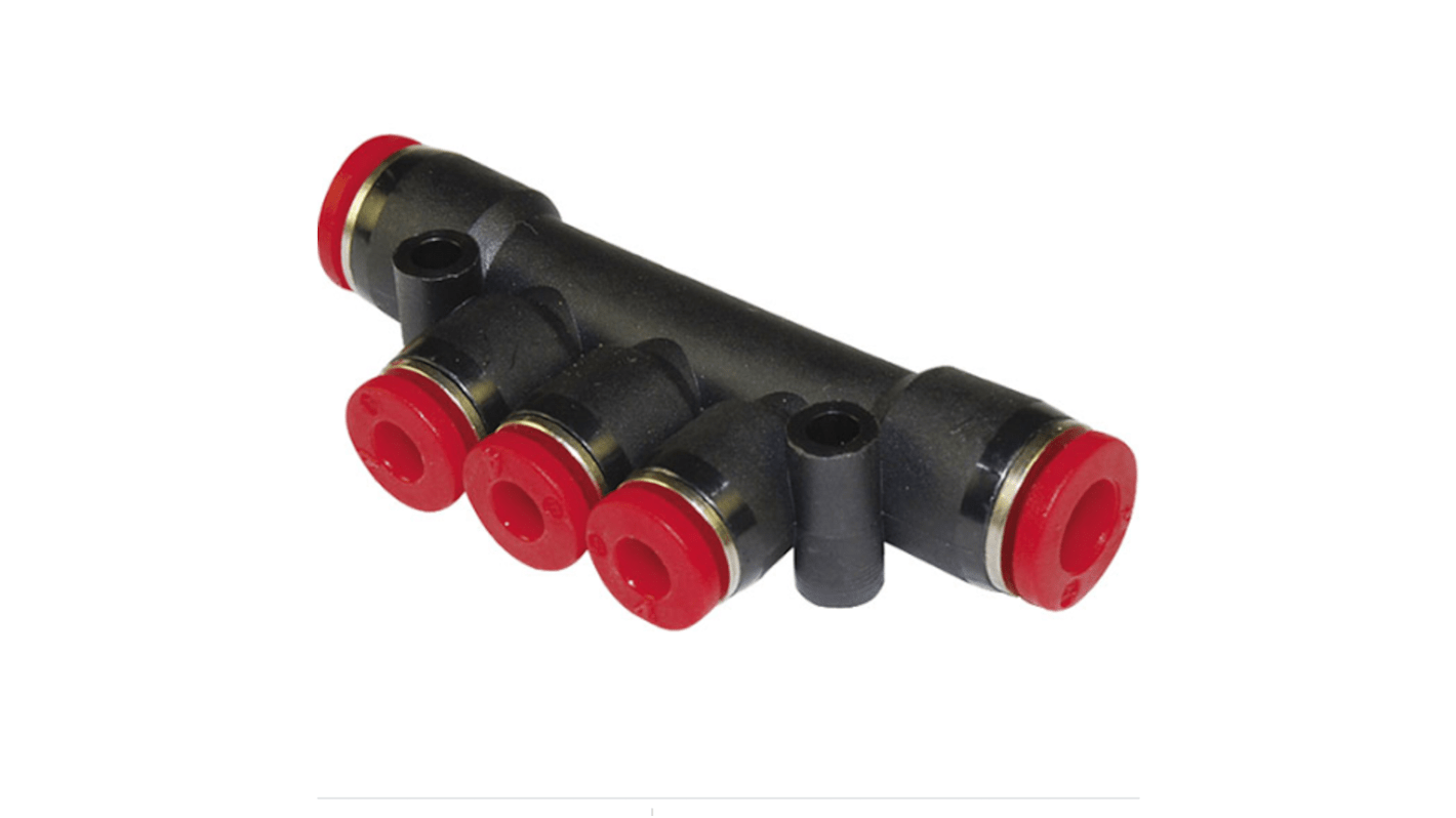 Norgren Pneufit C 3 Outlet Manifold Push In 4 mm Push In 6 mm
