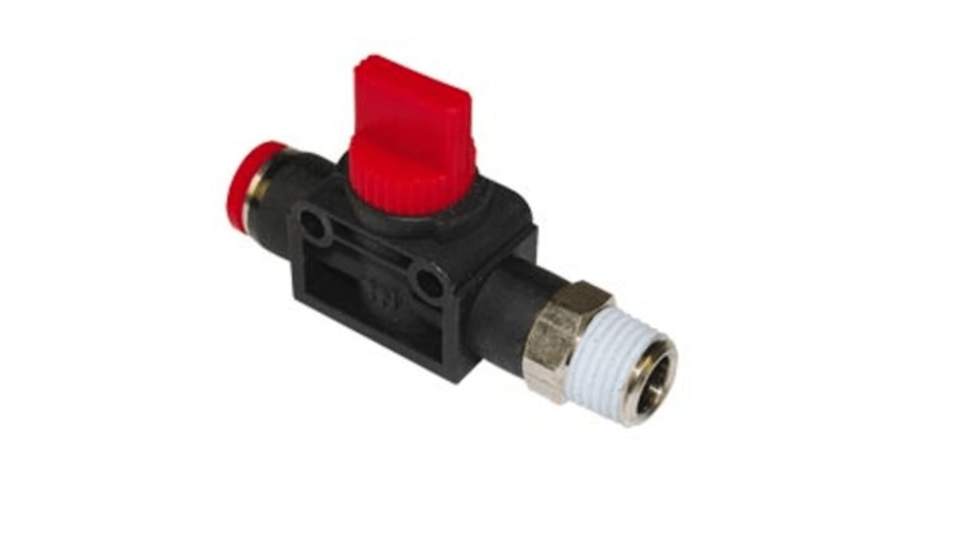 Norgren Rotary Knob Shunt off valve Pneumatic Manual Control Valve Pneufit C Series, R 1/8, 1/8, III B