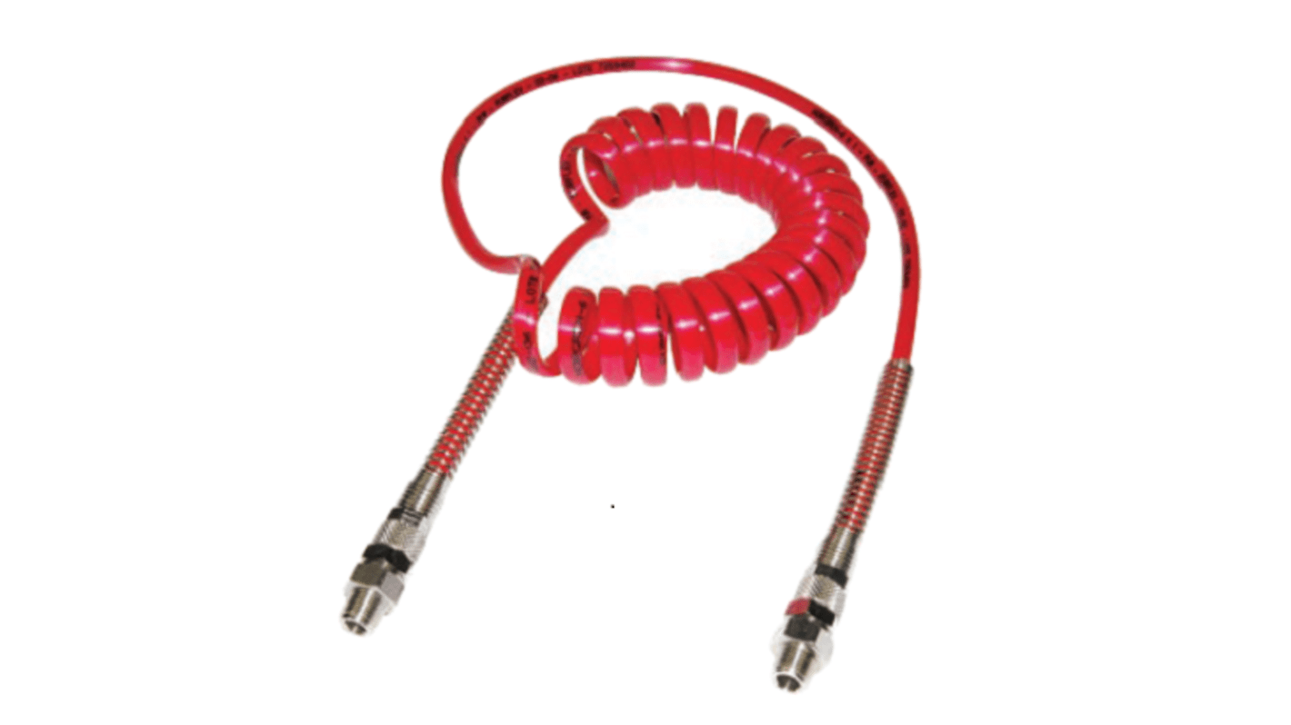 Norgren 2m, Polyurethane Coil Tubing with Connector, with R 1/4 connector