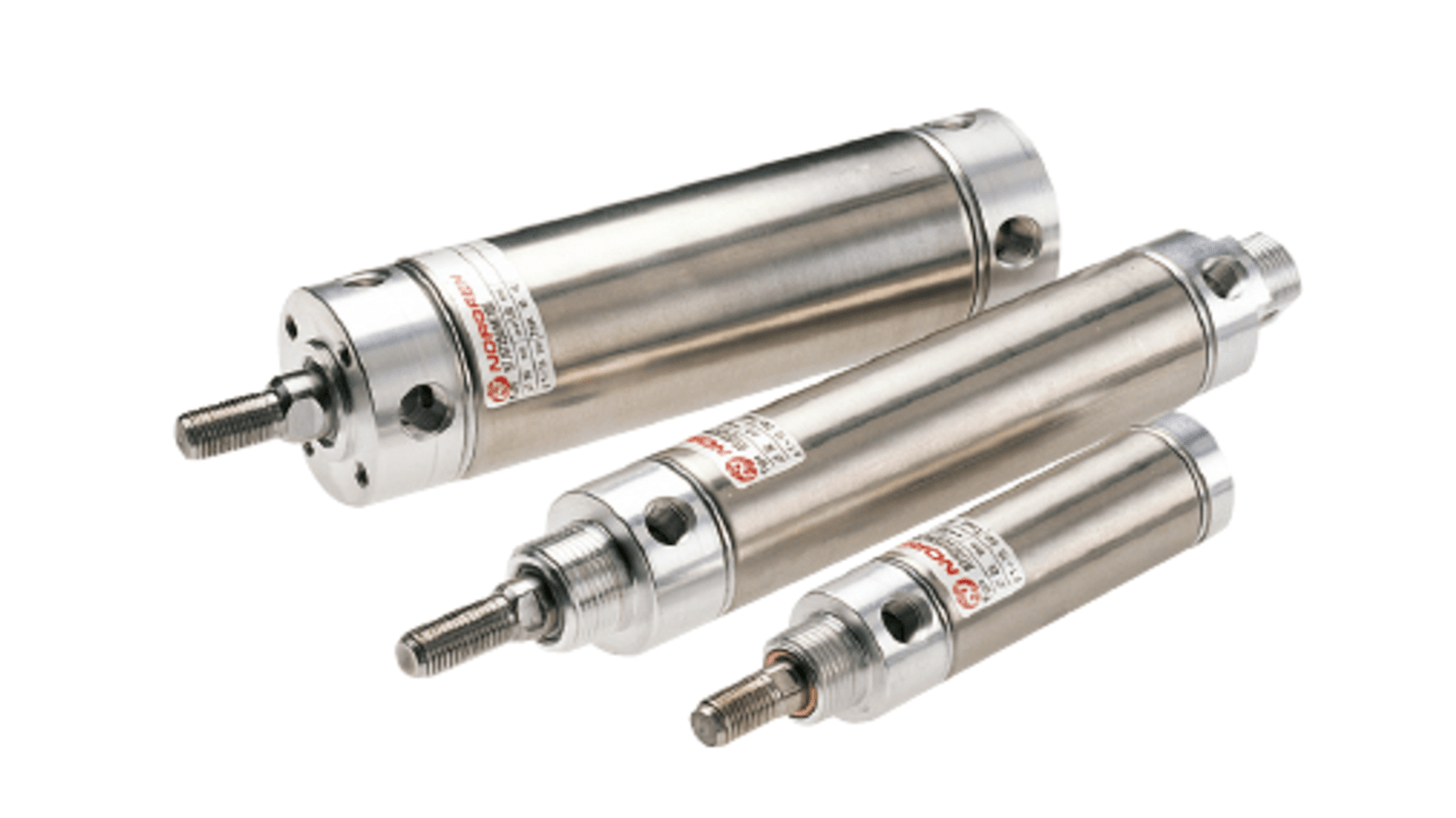 Norgren Pneumatic Roundline Cylinder - 16mm Bore, 40mm Stroke, RT/57200/M Series, Double Acting