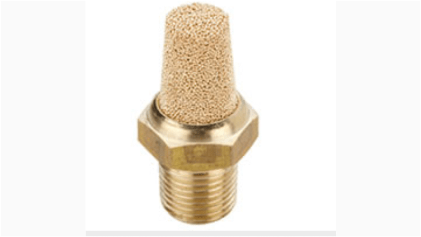 Norgren T40 Brass 10bar Pneumatic Silencer, Threaded