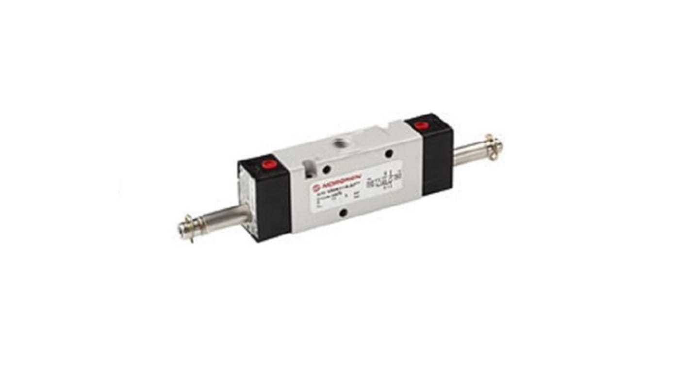 Electroválvula neumática Norgren, Serie V62, Rosca G 3/8, Solenoide/Solenoide, En Línea