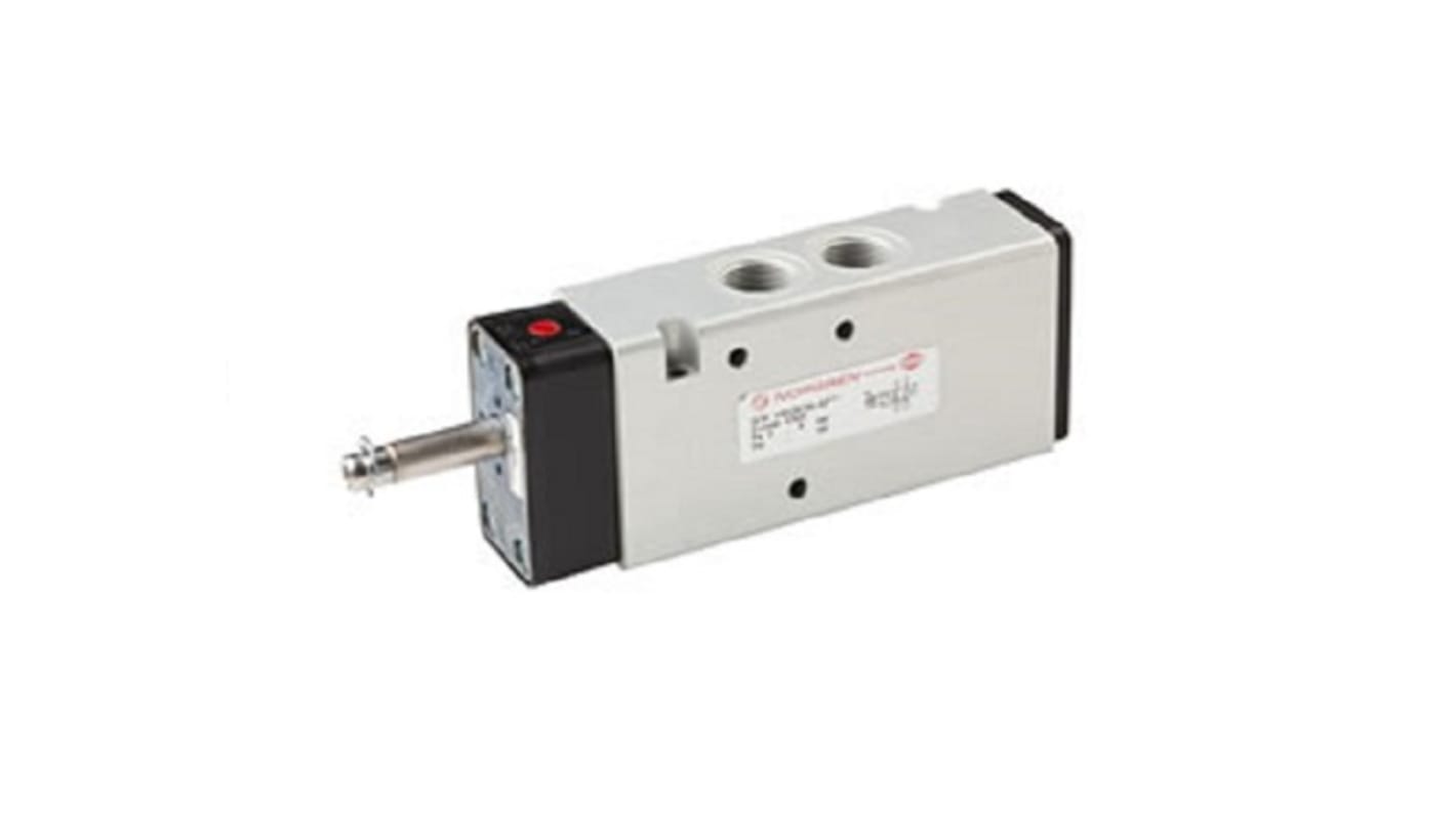 Electrodistributeur pneumatique Norgren série V62 fonction 5/2, Bobine/Ressort, G 3/8