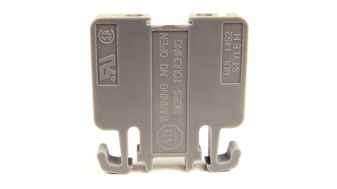 Bloc de jonction rail DIN Rockwell Automation 1492-H, 4 → 0.05mm², A visser, Vert