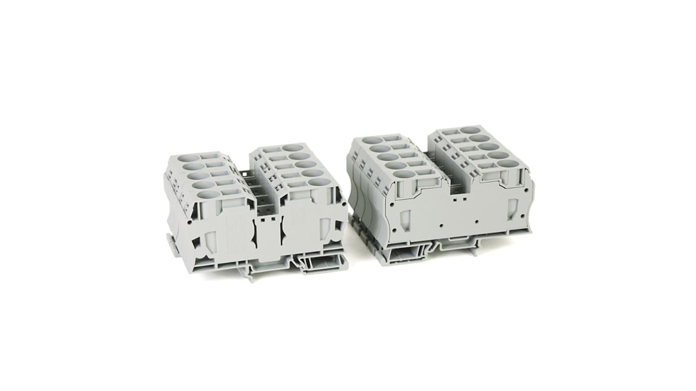 Allen Bradley 1492-L3P 1492 Series Grey, 4mm², Spring Clamp Termination, ATEX, IECEx