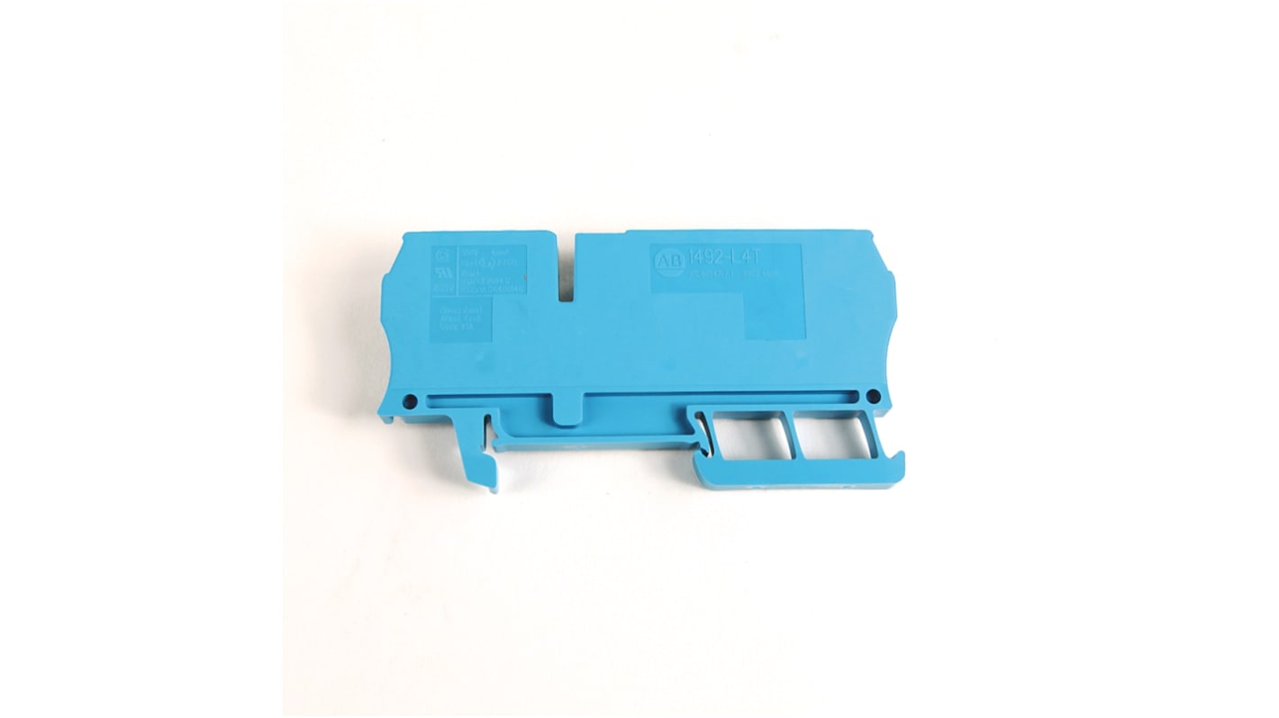 Allen Bradley 1492-L4T-BL 1492 Series Black, 4mm², Spring Clamp Termination, ATEX, IECEx