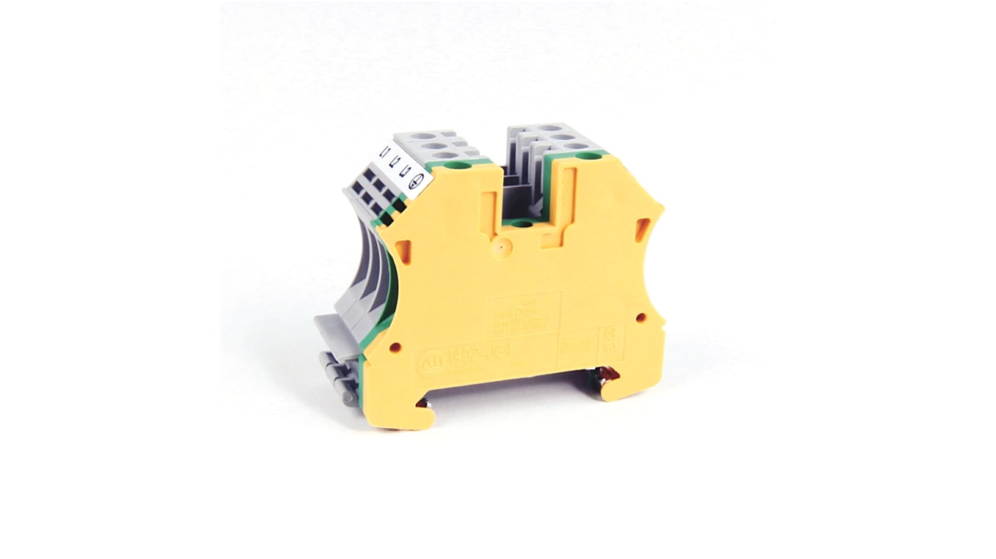 Allen Bradley 1492 Series Screw Terminal, 2-Way, 35A, 26 → 10 AWG Wire, Screw Cage Termination