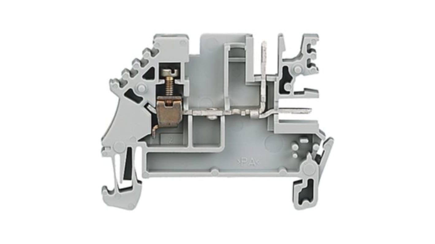 Allen Bradley 1492 Series Screw Terminal, 2-Way, 20A, 26 → 12 AWG Wire, Screw Cage Termination