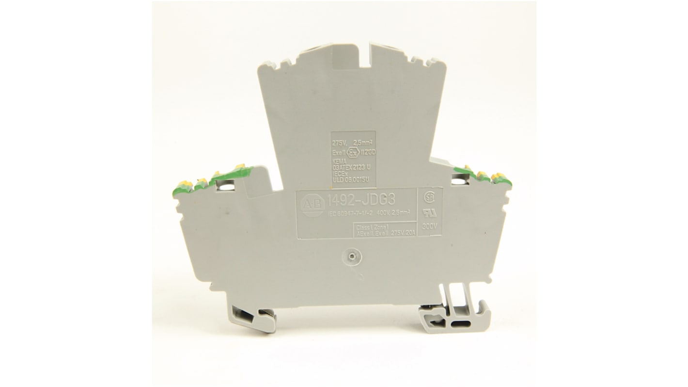 Allen Bradley 1492 Series Screw Terminal, 4-Way, 24A, 26 → 12 AWG Wire, Screw Cage Termination