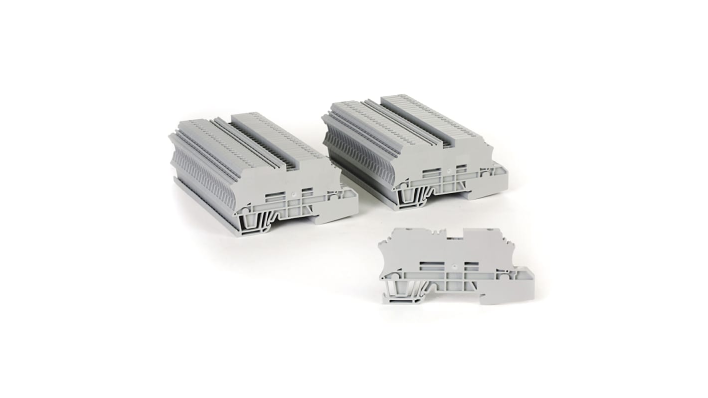 Allen Bradley 1492 Series Screw Terminal, 3-Way, 10A, 22 → 12 Wire, Screw Cage Termination