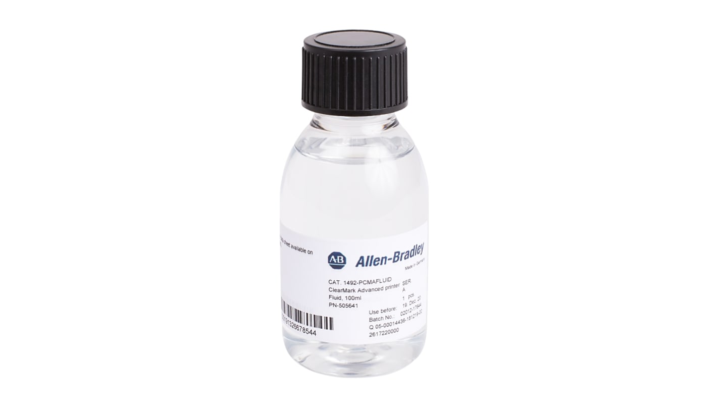 Allen Bradley, 1492 Printer Cleaner Fluid for use with ClearMark Advanced Printer