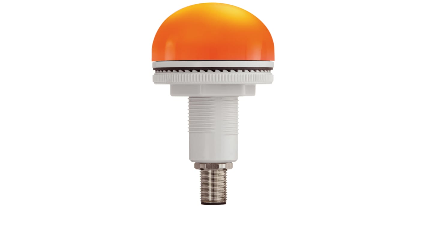 RS PRO, LED Verschiedene Lichteffekte Signalleuchte Orange, 12 → 24 V, Ø 50mm x 26.5mm