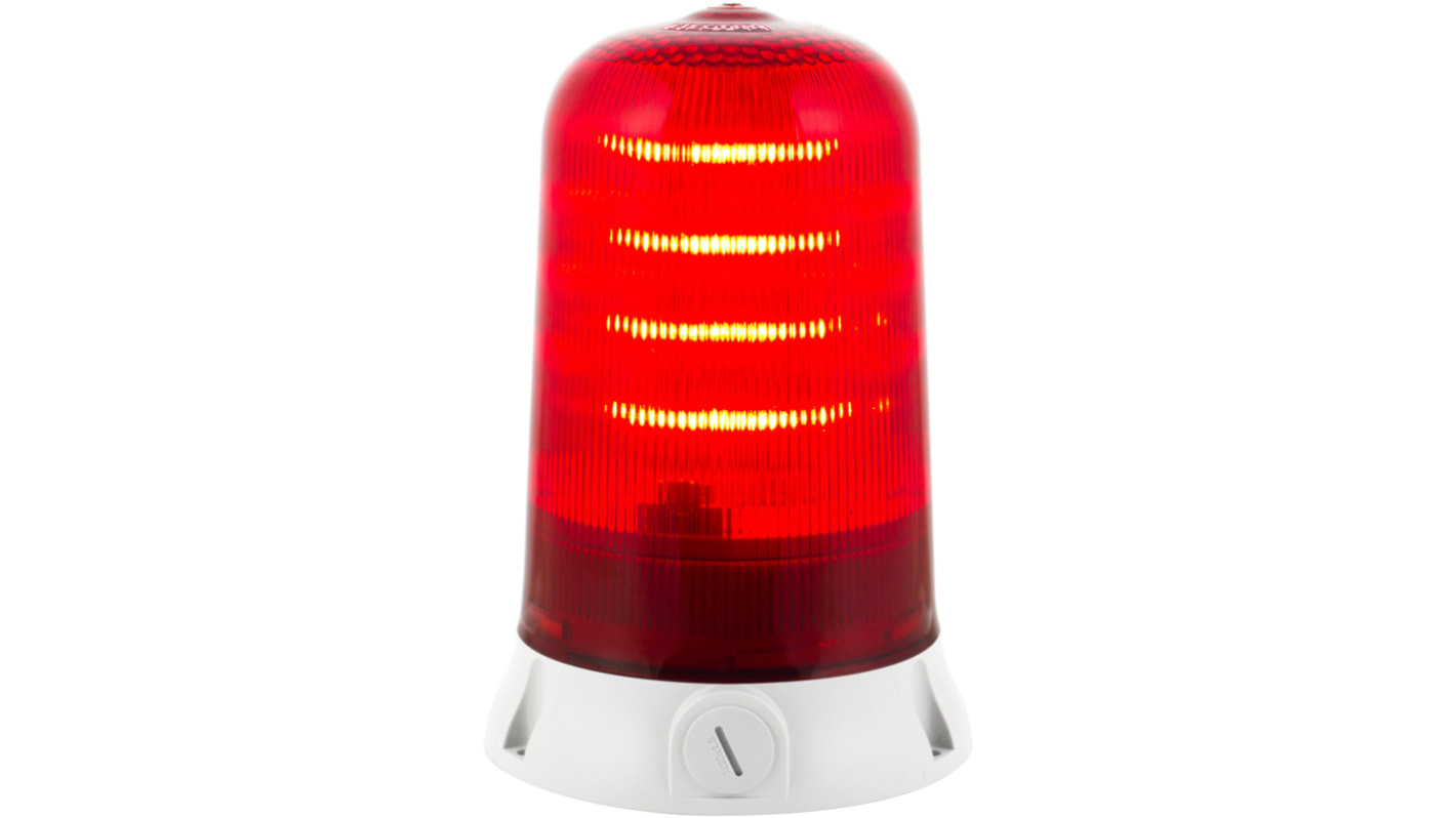 Segnalatore Lampeggiante, Rotante, Fisso RS PRO, LED, Rosso, 90 → 240 V.