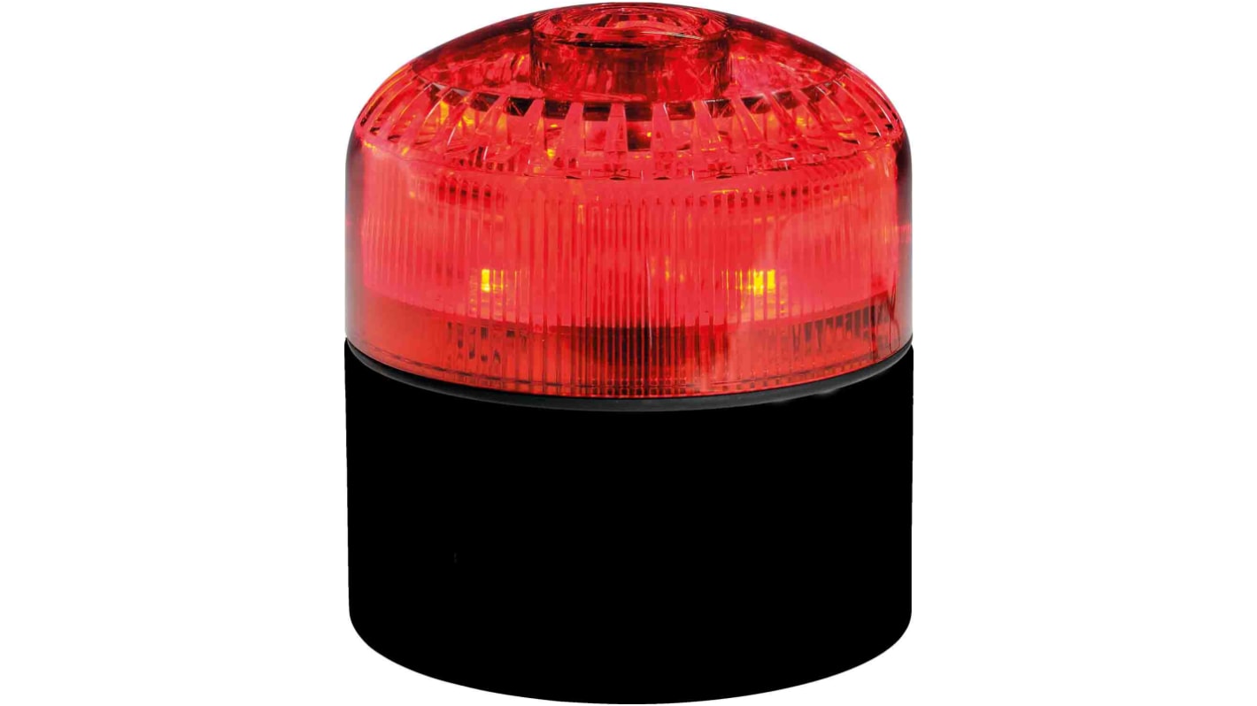 Indicator luminoso y acústico LED RS PRO, 120 → 240 V., Rojo, 105dB @ 1m, IP65