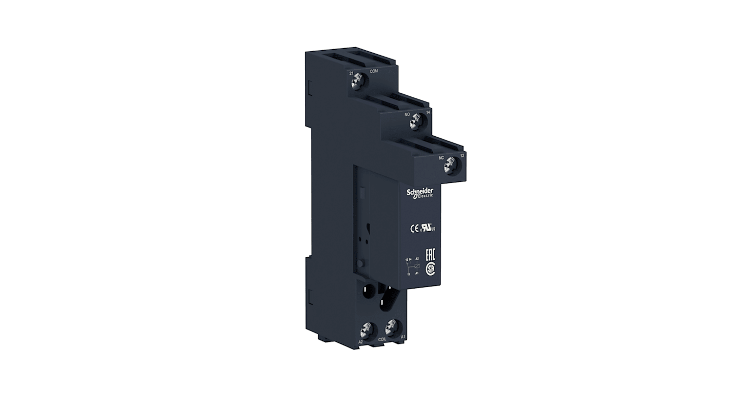 Schneider Electric Harmony Relay RSB Series Interface Relay Module, Plug In, 276V Coil, SPDT, 12A Load