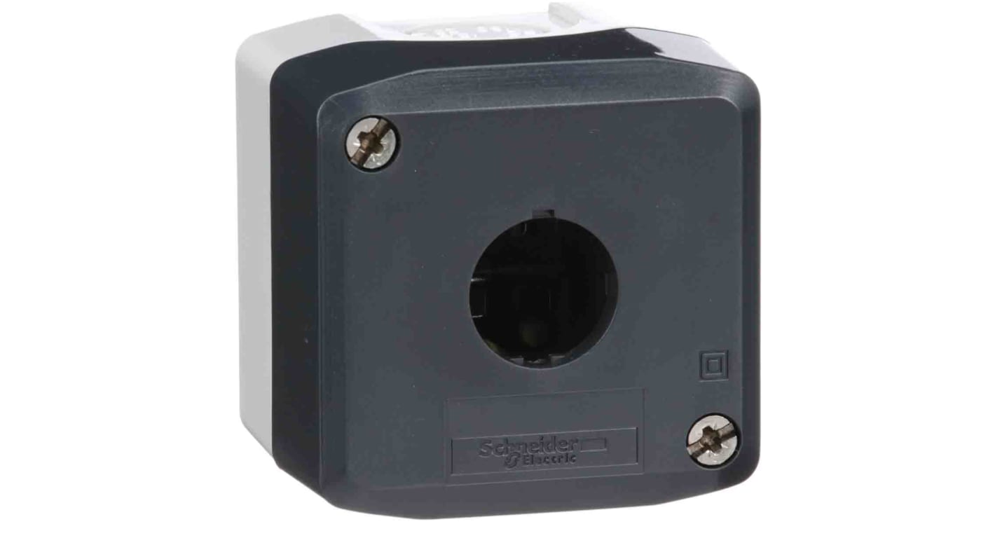 Schneider Electric Light Grey Polycarbonate XAL Control Station Enclosure - 1 Hole 22mm Diameter