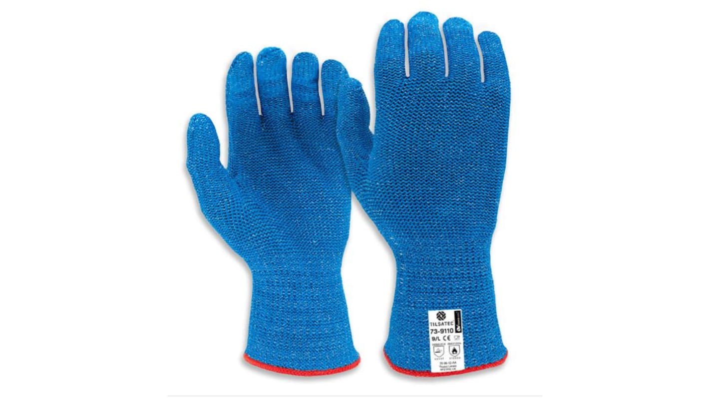 Guantes Azul Tilsatec, talla 9