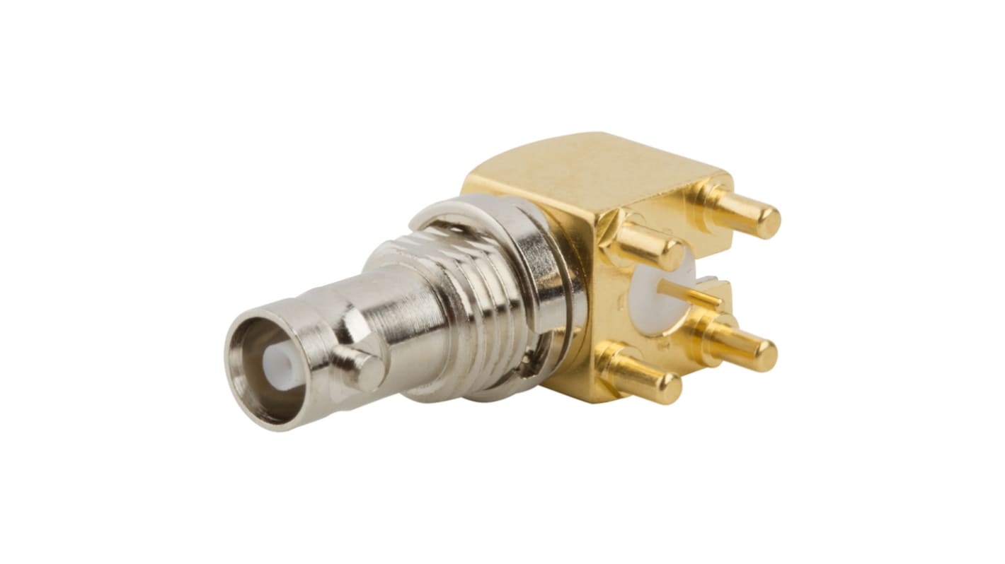 Amphenol RF 034-1030-12G Series, Jack Through Hole, 75Ω, Solder Cup Termination, Straight Body