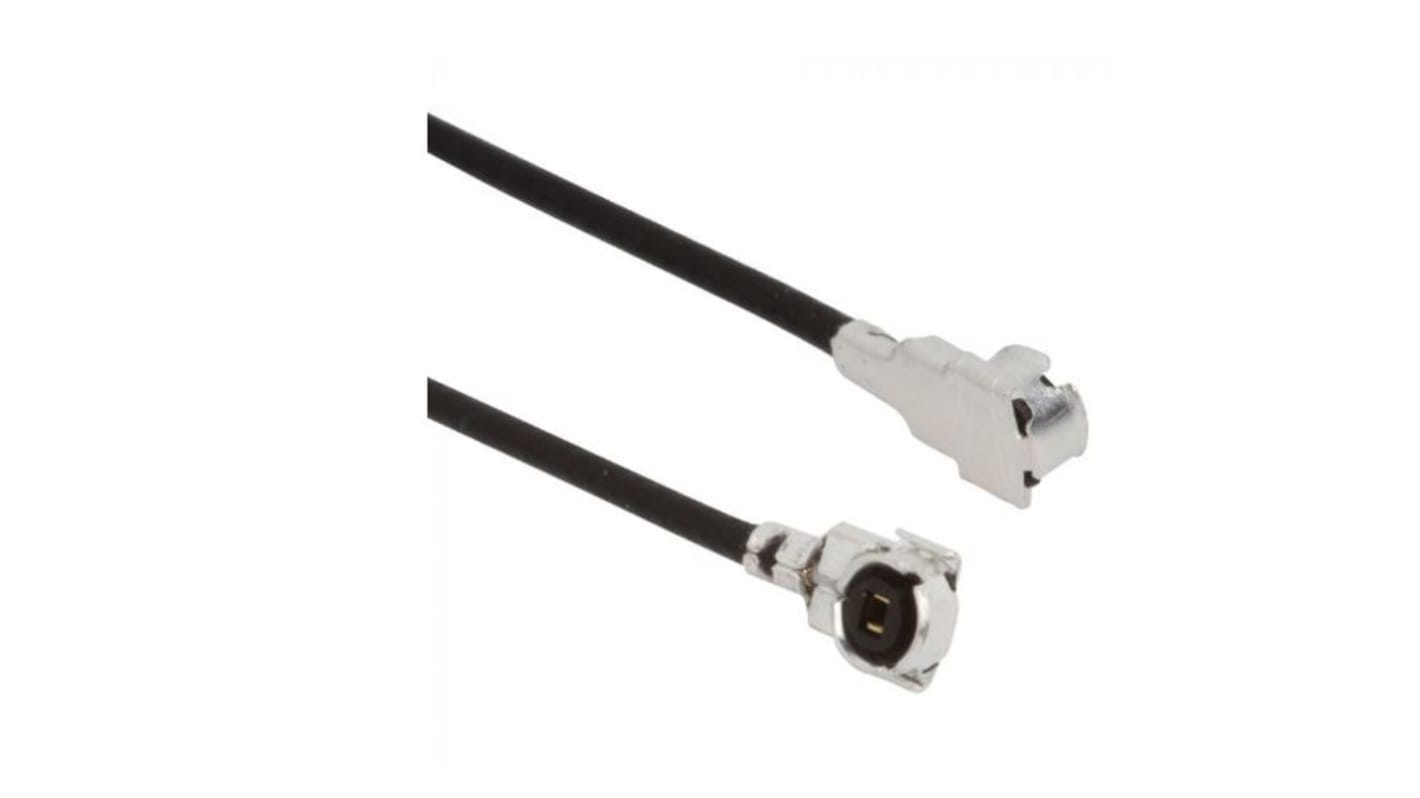 Amphenol RF Male AMC to Male AMC Coaxial Cable, 100mm, Terminated