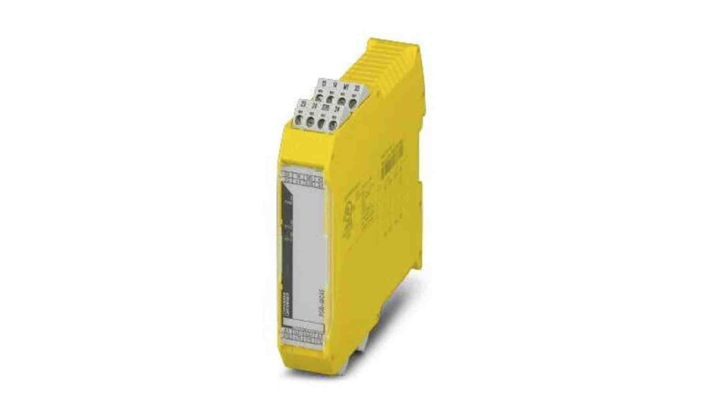 Phoenix Contact PSRmini PSR-MC45 3 Auxiliary Contacts Safety Relay 24V dc, Single/Dual-Channel 3 Safety Contacts