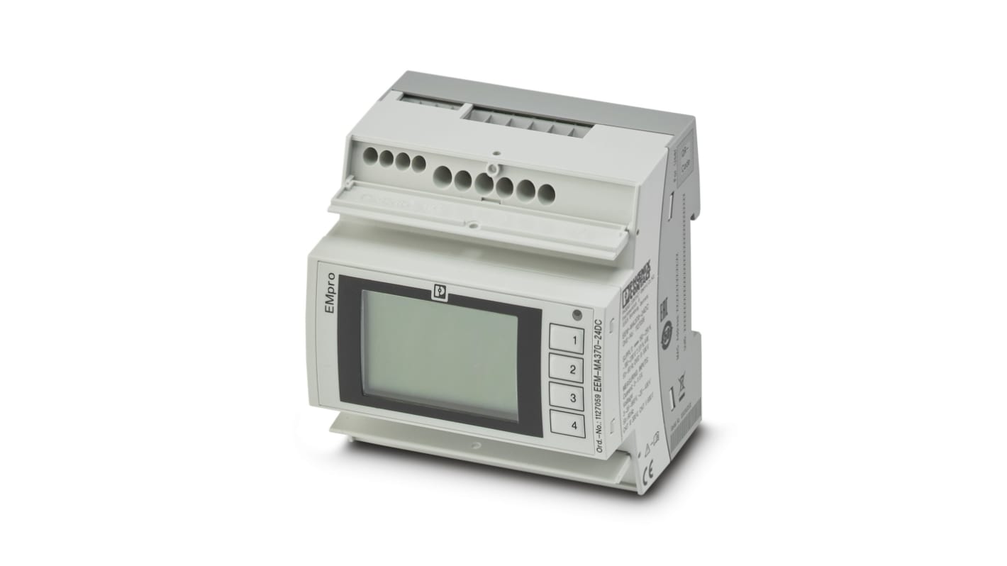 Medidor de energía Phoenix Contact serie EEM, display Digital, con 8 dígitos, 3 fases