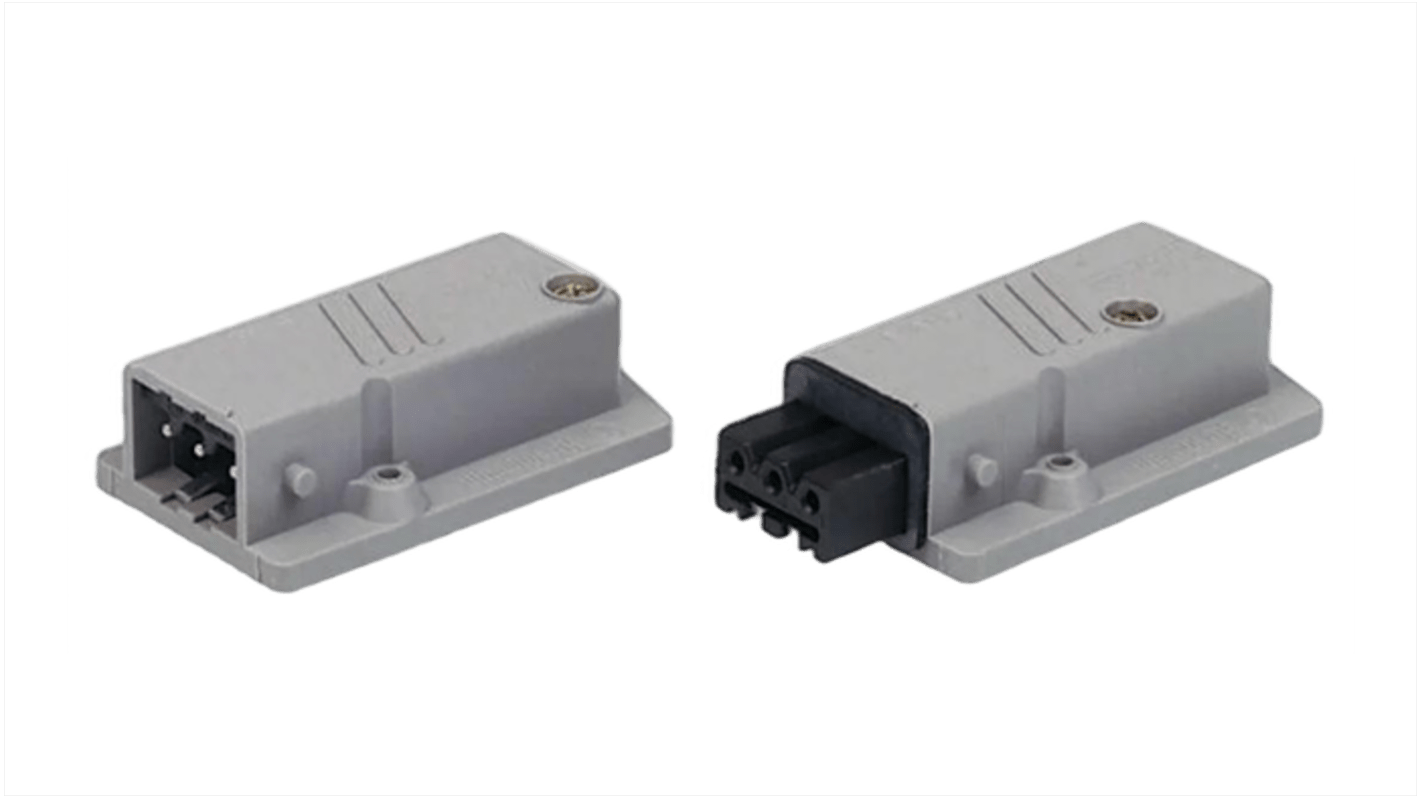 Connettore di potenza per impieghi pesanti Hirschmann ST Maschio, 5+PE, 10A, Montaggio a pannello