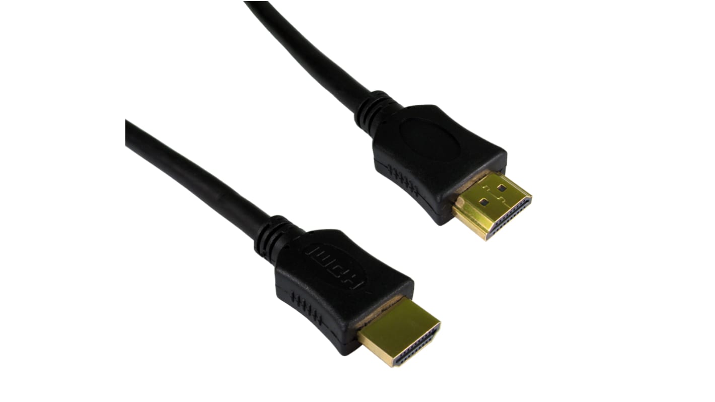 Cable HDMI Negro RS PRO, con. A: HDMI Macho, con. B: HDMI Macho, long. 1.5m