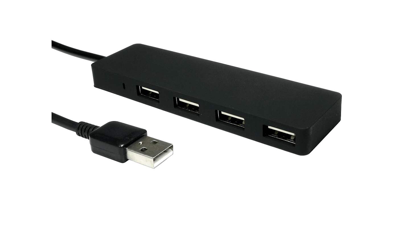 Hub USB RS PRO, USB 2.0 4 USB USB A