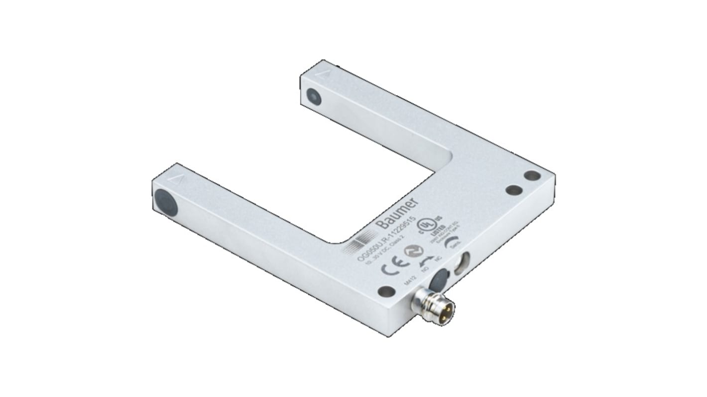 Rs-Online Sensore fotoelettrico a forcella Baumer rilevamento 50 mm uscita PREMERE/TIRARE
