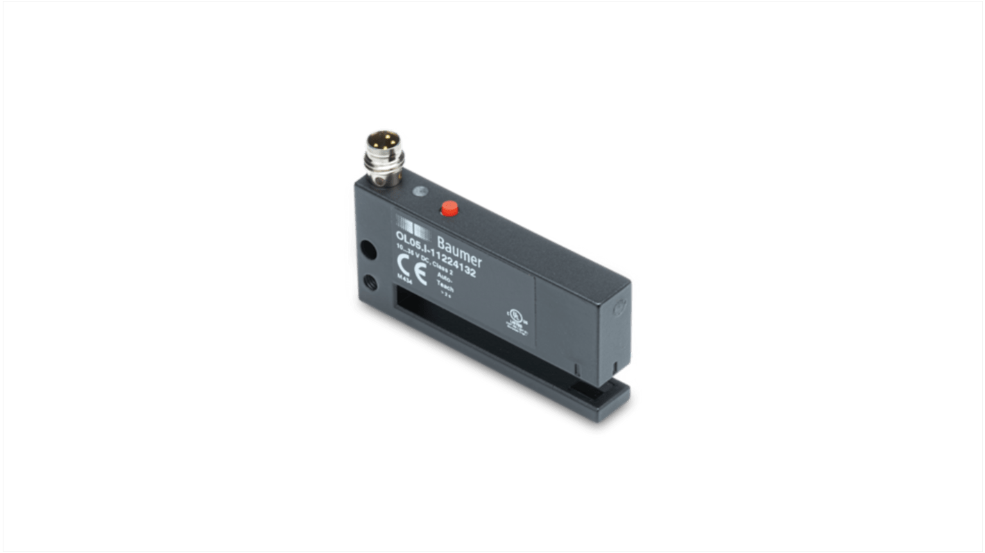 Rs-Online Sensore fotoelettrico a forcella Baumer rilevamento 5 mm uscita PREMERE/TIRARE