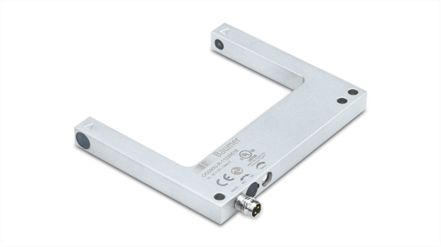 Rs-Online Sensore fotoelettrico a forcella Baumer rilevamento 80 mm uscita PREMERE/TIRARE