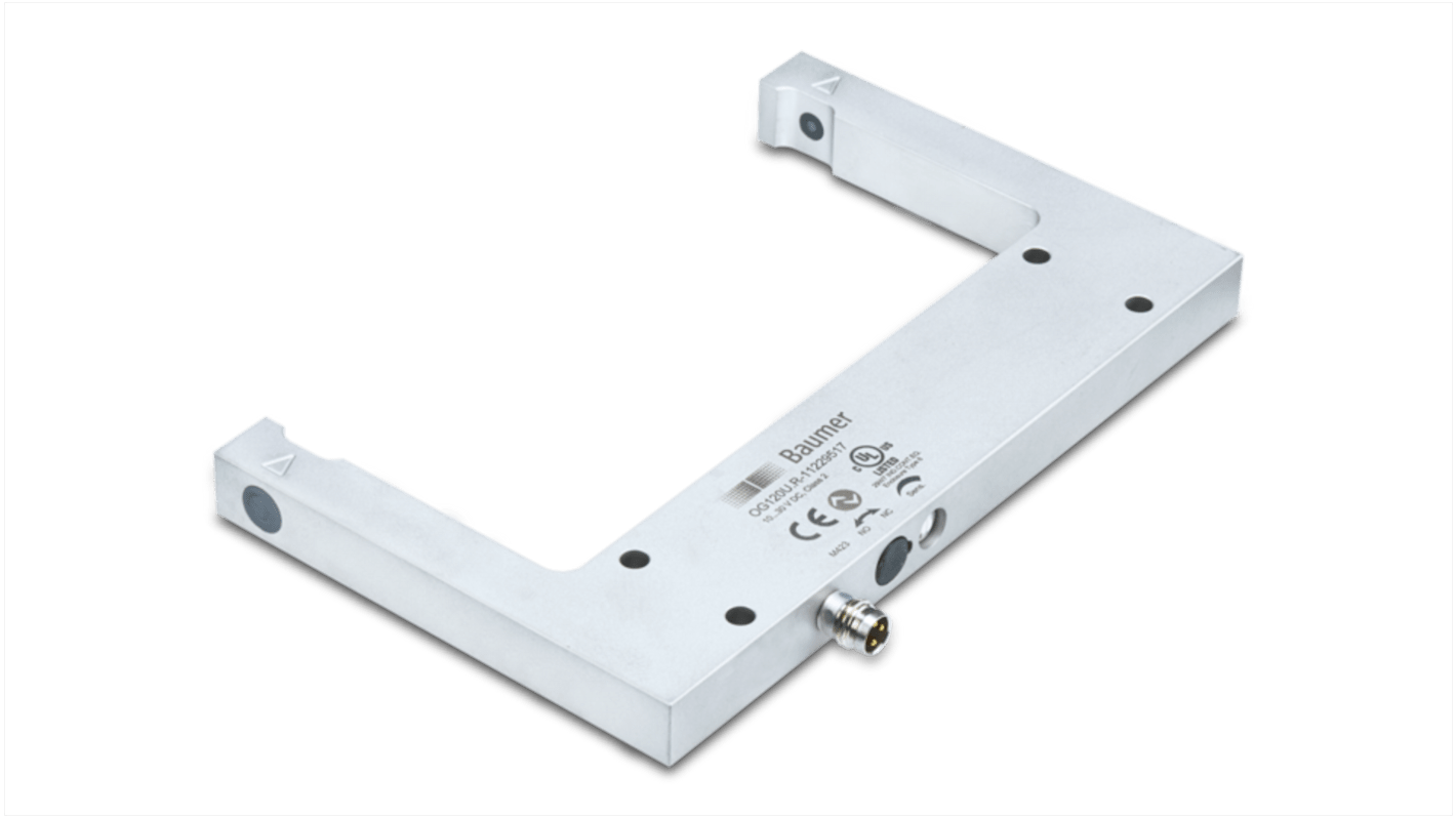 Rs-Online Sensore fotoelettrico a forcella Baumer rilevamento 120 mm uscita PREMERE/TIRARE