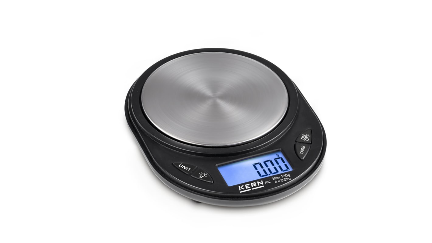 Kern 便携秤 电子秤, 0.01 g精度, 150g最大称重