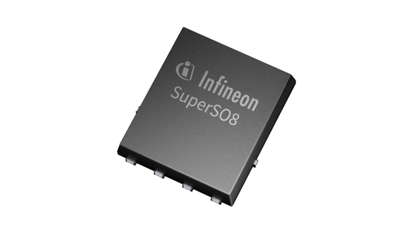 Transistor MOSFET + diodo Infineon, canale N, 0,0028 O, 137 A, SuperSO8 5 x 6, Montaggio superficiale