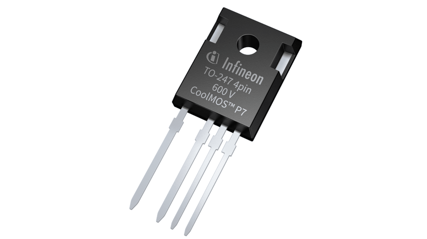 Infineon CoolMOS™ P7 IPZA60R120P7XKSA1 N-Kanal, THT MOSFET Transistor & Diode 650 V / 78 A, 4-Pin TO-247-4