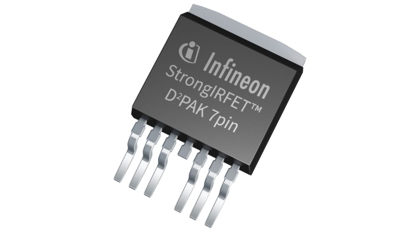 Infineon StrongIRFET N-Channel MOSFET Transistor & Diode, 363 A, 60 V, 7-Pin D2PAK IRF60SC241ARMA1