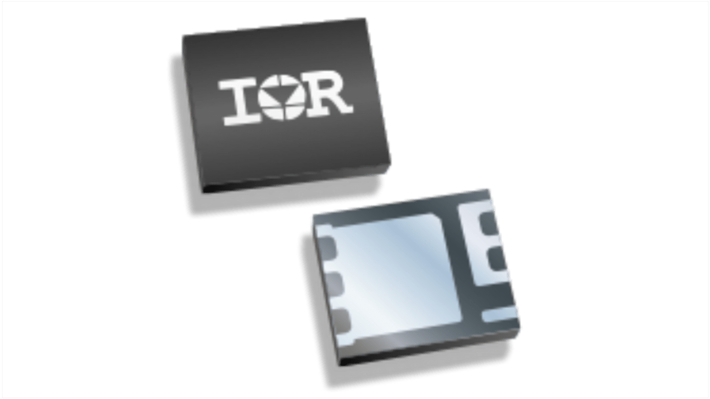 Dual N-Channel MOSFET Transistor & Diode, 12 A, 30 V, 8-Pin PQFN 3 x 3 Infineon IRFH3707TRPBF