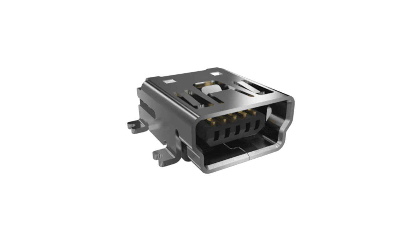 Amphenol Communications Solutions MINI USB-Steckverbinder 2.0 B, 5-Port Buchse, SMD