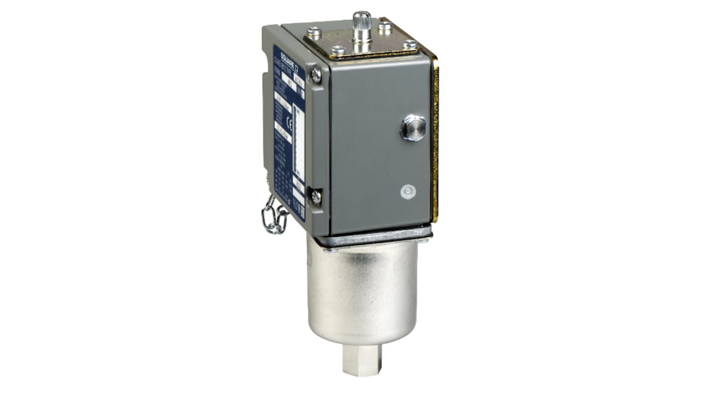 Interrupteur de pression Telemecanique Sensors 1.4bar max, pour Air, Huile hydraulique, Fluide non corrosif, G1/4