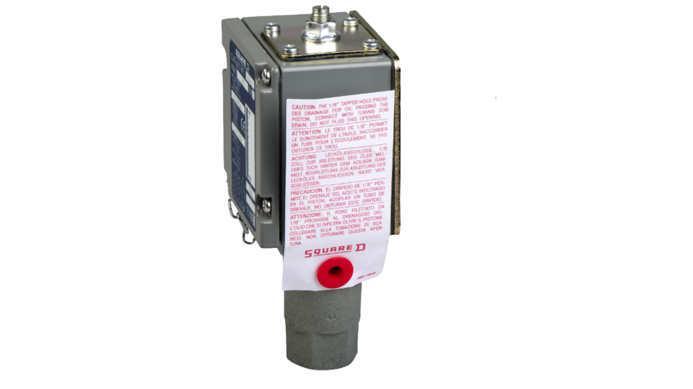 Telemecanique Sensors Pressure Switch, 69bar Max, 1 C/O Output