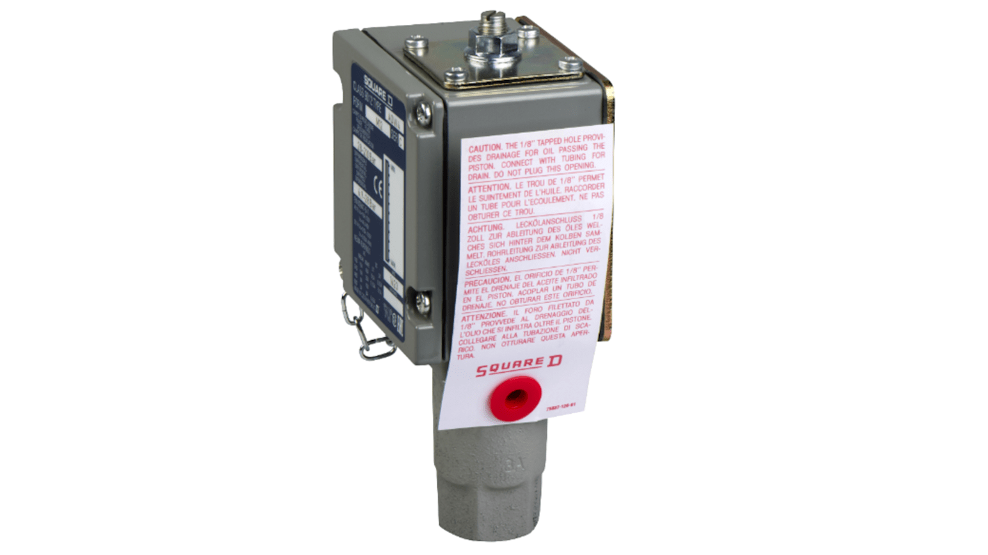 Telemecanique Sensors Pressure Switch, 340bar Max, 1 C/O Output