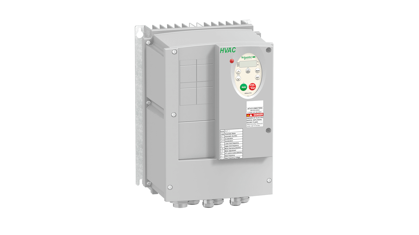 Rs-Online Avviatore a velocità variabile Schneider Electric 2 2 kW 480 V 3 fasi 0.5 → 200Hz