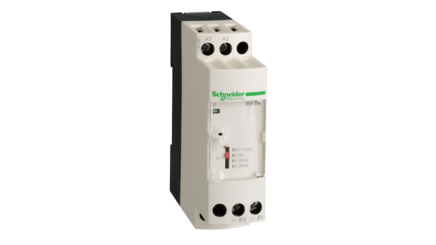 Transmisor de temperatura Schneider Electric serie Harmony Analog, rango temp: 0°C → 600°C, para PT100, 24 V dc