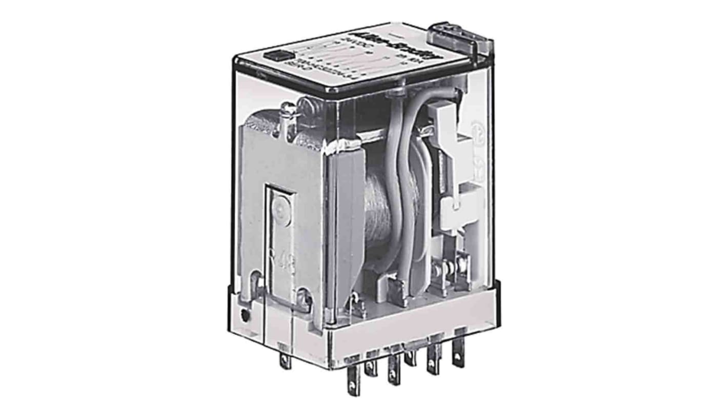 Allen Bradley Plug In Non-Latching Relay, 6V dc Coil, 7A Switching Current, 4PDT