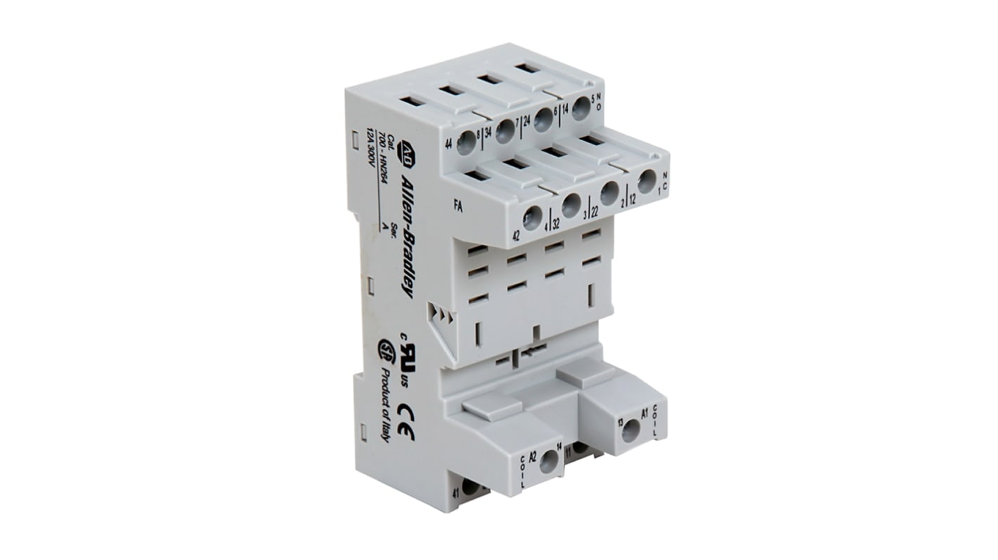 Allen Bradley Relaissockel zur Verwendung mit 700-HF-Relais 700-HN, 14 -Kontakt , DIN-Schiene, Tafelmontage, 300V