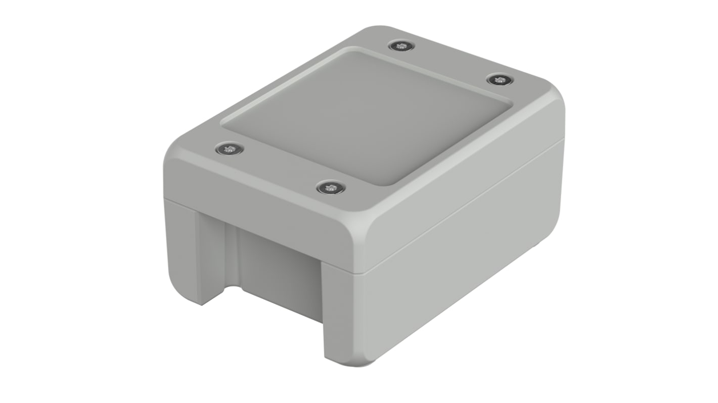 Bopla Bocube Alu Series Light Grey Aluminium General Purpose Enclosure, IP66, IP68, IP69, IK09, Light Grey Lid, 121 x