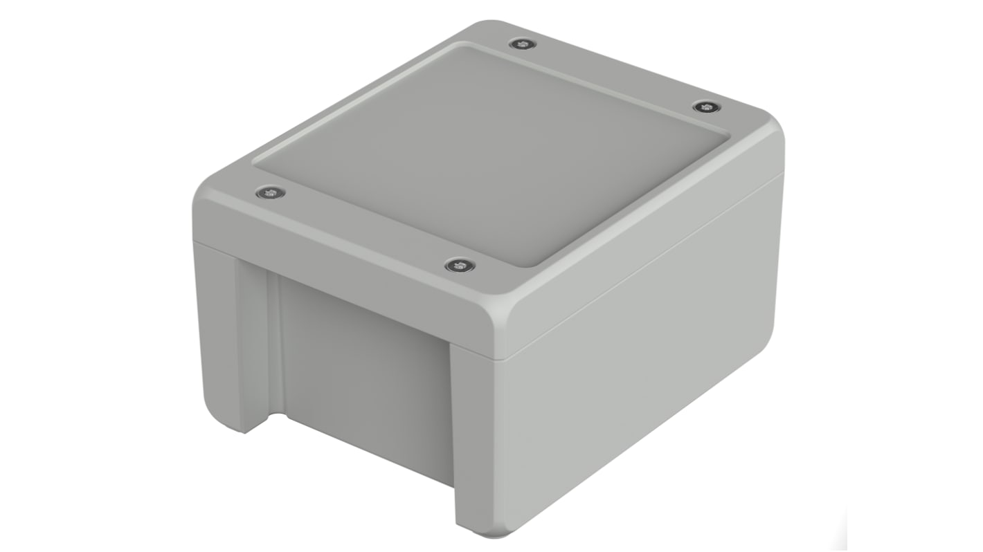 Bopla Bocube Alu Series Light Grey Aluminium General Purpose Enclosure, IP66, IP68, IP69, IK09, Light Grey Lid, 159 x