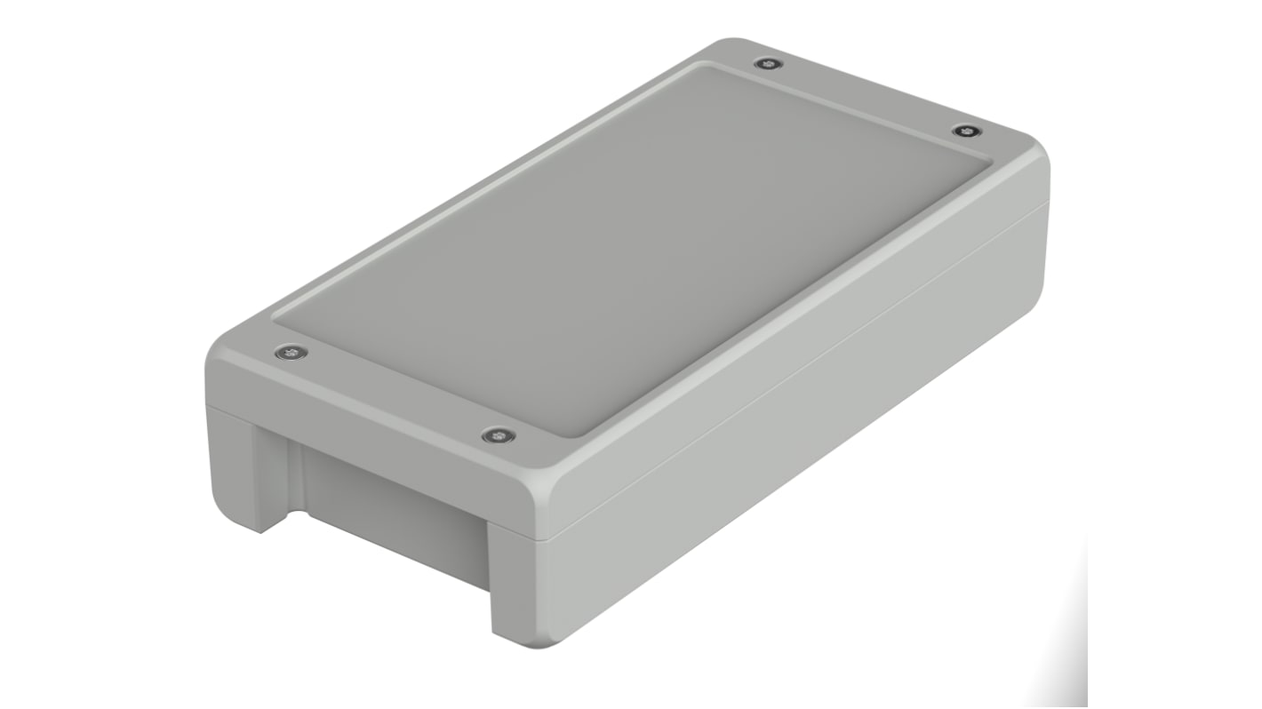 Bopla Bocube Alu Series Light Grey Aluminium General Purpose Enclosure, IP66, IP68, IP69, IK09, Light Grey Lid, 259 x