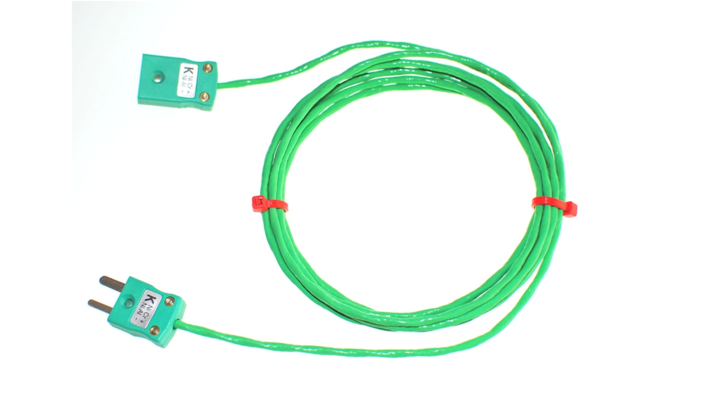 Cavo di termocoppia/conduttore di estensione del filo RS PRO, tipo K, -75 → + 260 °C, in PFA, 10m